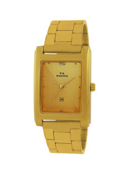 PA Maxima - Attivo Analog Watch for Men in Gold Dial Color