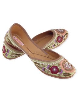 fulkari - Buttercup Pista Multi Leather Juttis