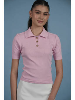VALESI - Pink Valesi Polo T-Shirt