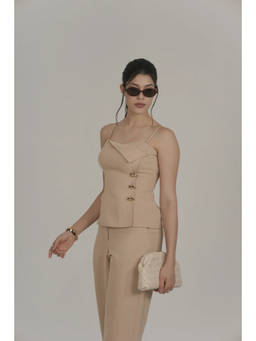 VALESI - Beige Juliana Solid Top