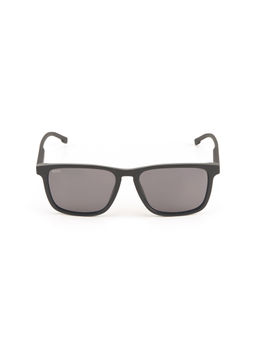 Hugo - 20051380755IR Men Rectangle Shape Grey Lens Sunglasses (55)