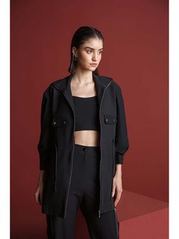 The Dapper Lady - Midnight Oversized Jacket