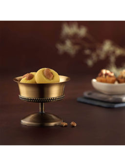 Ellementry - Masai Brass Dessert Bowl Gold