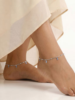 GIVA - 925 Silver Seabloom Anklet