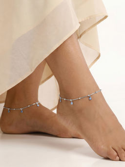 GIVA - 925 Silver Riviera Drift Anklet