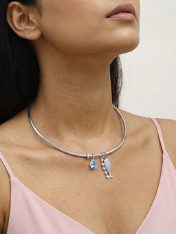 GIVA - 925 Silver Corvessa Choker Necklace