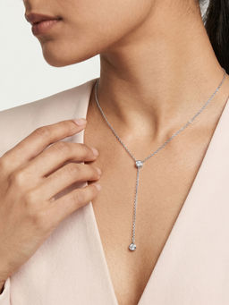 GIVA - 925 Silver Solyra Lariat Necklace