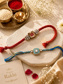Niska - Festive Blue Rakhi (Pack of 2)