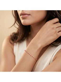 GIVA - 925 Silver Rosette Glow Bracelet