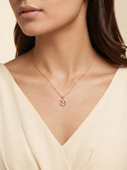 GIVA - 925 Silver Rose Gold Miralis Necklace