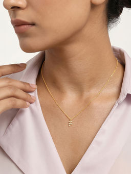GIVA - 925 Silver Golden Erynelle Necklace