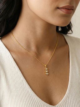 GIVA - 925 Silver Golden Eryndor Necklace
