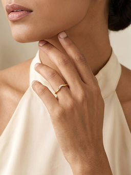 GIVA - 925 Silver Golden Seraphis Ring