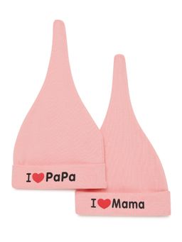 EL REGALO - Kids and Babies Caps for Young Boys and Girls Colors and Designs Pink (Set of 2)