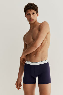 H&M - Men 3-Pack Mid Trunks With Lycra