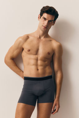 H&M - Men 3-Pack Mid Trunks With Lycra