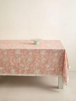 Freedom Tree - Ahnan Peach Screen Print with Foil Cotton Flex Table Cover