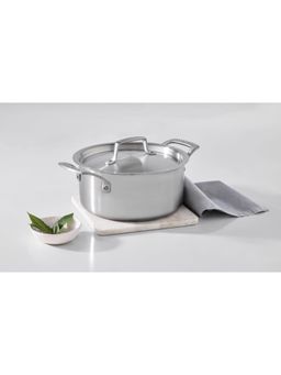 Le Creuset - Essential Triply Stainless Steel Shallow Casserole with Lid - 20cm