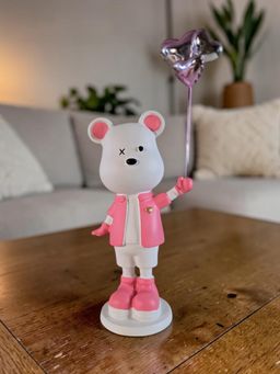 Sun Mun Decors - Pink Premium Teddy Figurine