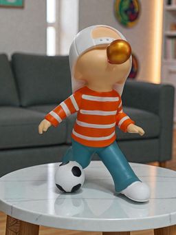 Sun Mun Decors - Large Boomer Boy Orange Figurine