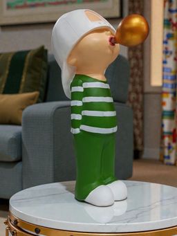 Sun Mun Decors - Large Boomer Boy Green Figurine