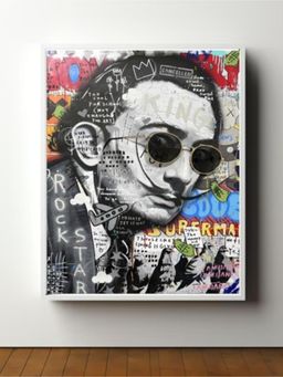 Sun Mun Decors - Cult Classic Club Surreal Mustache Art Frame