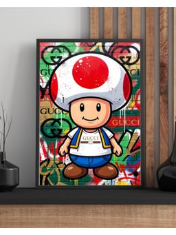 Sun Mun Decors - Pop Art Collection Mushroom Buddy Art Frame