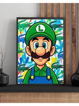 Sun Mun Decors - Pop Art Collection Green Hat Player Art Frame
