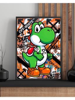 Sun Mun Decors - Pop Art Collection Pixel Dino Frame