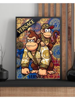 Sun Mun Decors - Money Love Collection Royal Hustle Monkeys Frame