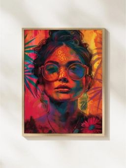 Sun Mun Decors - Bohemian Collection Tribal Lady Potrait Art Frame