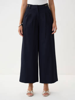 Femmella - Navy Day To Dusk Wide Leg Trouser