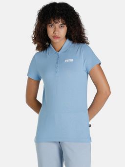 Puma - ESS Pique Womens Blue T-Shirts