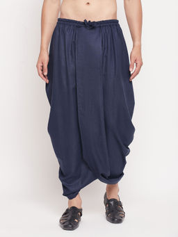 Vastramay - Mens Navy Blue Dhoti