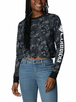 Columbia - Womens Black North Cascades Long Sleeve Printed Tshirt