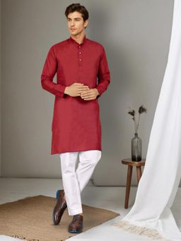 Gahan - Mens Solid Daily Straight Kurta