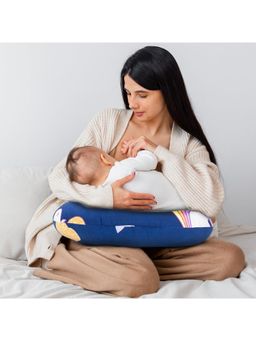 BAYBEE - Dark Blue BAYBEE Portable Baby Nursing Feeding Pillow for New Born Baby (18-24 Months)