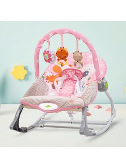 BAYBEE - Pink Bella 2 in 1 Baby Rocker and Bouncer for Newborn baby (18-24 Months)