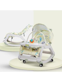 BAYBEE - Green 5 in 1 Baby Rocker and Booster Seat for Babies (18-24 Months)
