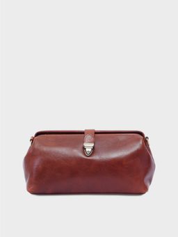 Tan and Loom - Vintage Brown Leather Doctor's Sling Bag