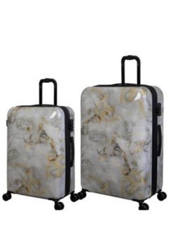 it luggage - Sheen Marble Grey Set of 2 28-24 Inches Expandable Hardsided TSA Luggage Trolley