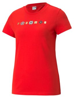 Puma - As Graphic Womens Red T-Shirt