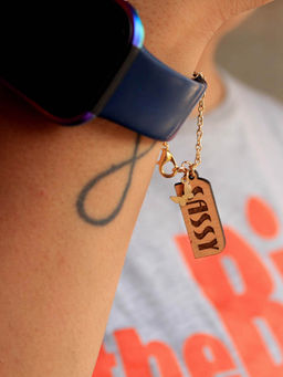 BeAbhika - Sassy Wooden Engraved Charm