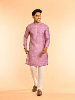 Diwas by Manyavar - Sublime Lilac Kurta with Pyjama