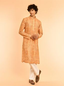Diwas by Manyavar - Radiant Mustard Festive Kurta with Pyjama