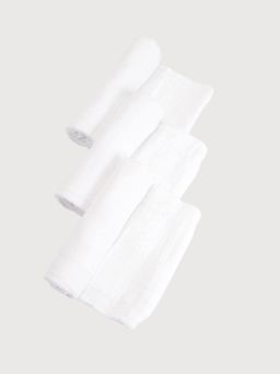 Elementary - Organic Cotton Muslin Newborn Swaddle Set of 3 - Snowy White