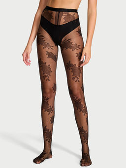 Victoria's Secret - Black Polyamide Skinny Stocking