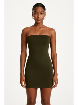 Cider - Solid Strapless Short Dress