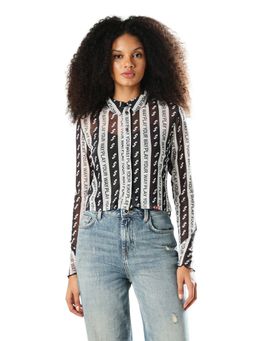 ONLY - Women's Typographic Slim Fit Assorted Shirt