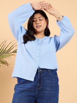 CURVY STREET - Blue Delta Top